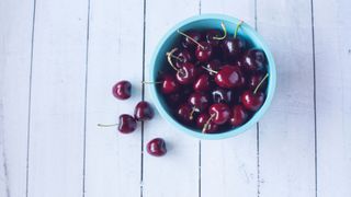 A bowl of cherries