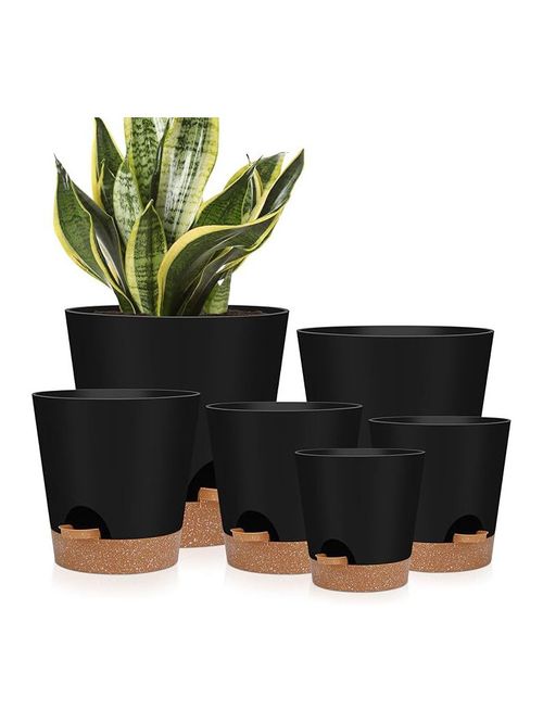 Indoor Self Watering Planters, 6 Pots