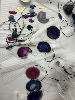 A table of jewellery