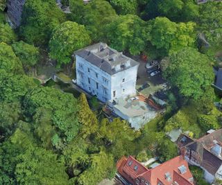 George Michael’s former three-storey, white-painted home in Hampstead