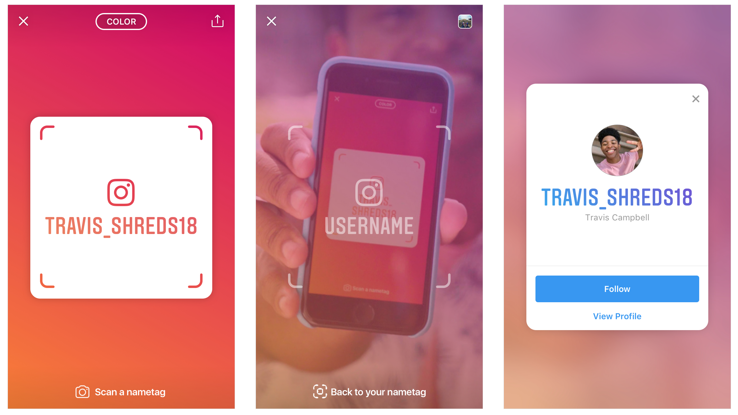 Instagrams New Id Tags Make It Easier To Follow Your Real Life Friends