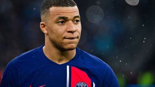 Kylian Mbappe of PSG plays in the Ligue 1 Uber Eats ahead of PSG vs Barcelona in the Champions League 