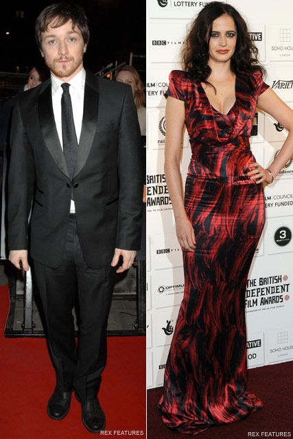 James McAvoy &amp; Eva Green Celebrity News - Marie Claire