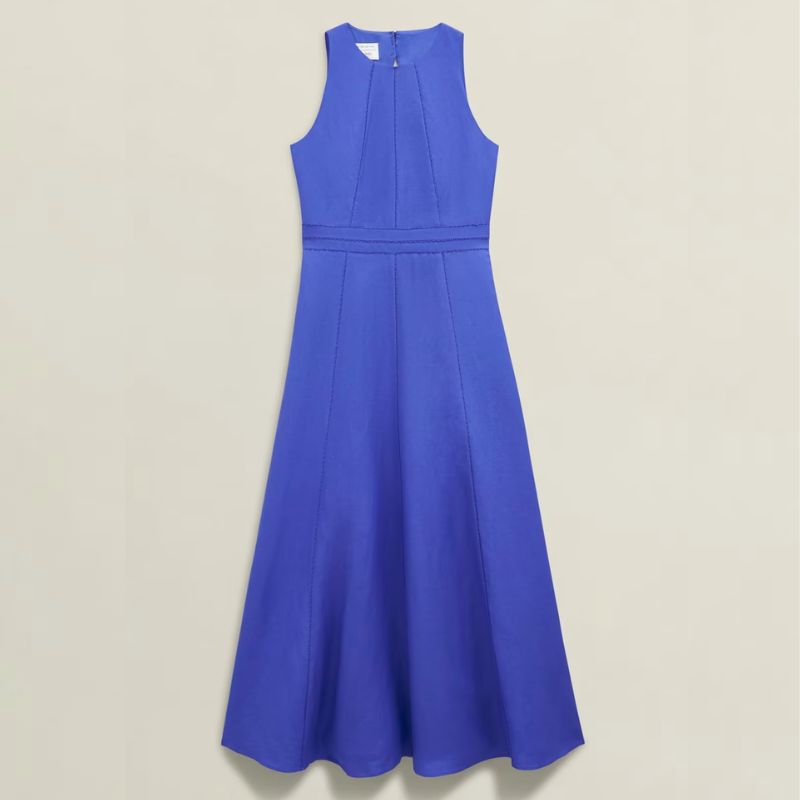 maxi linen dress