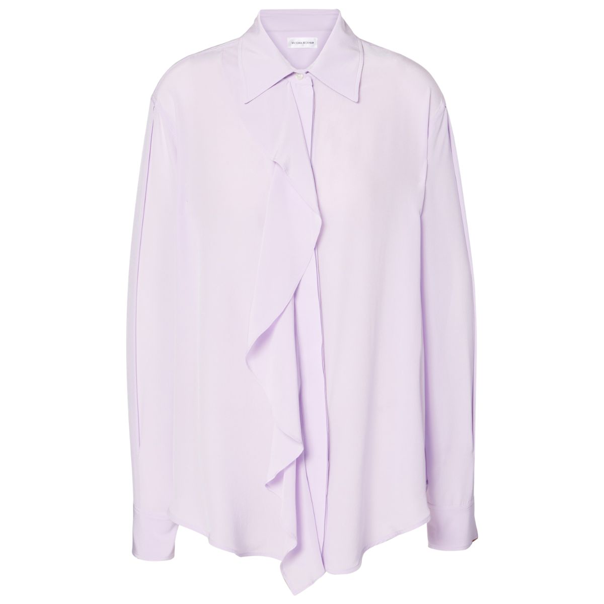 lilac Victoria beckham ruffled blouse