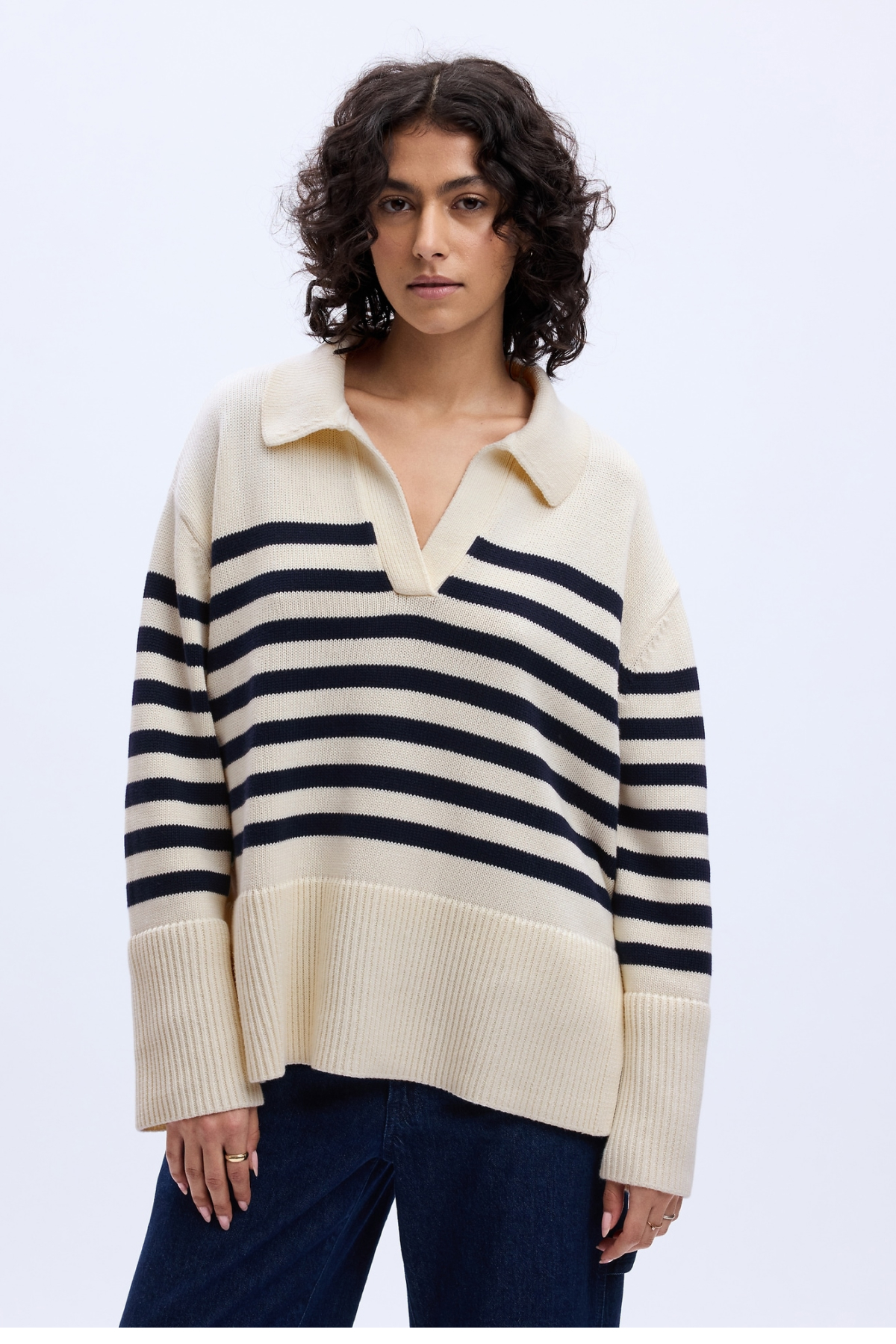 Gap 24/7 Split-Hem Polo Sweater