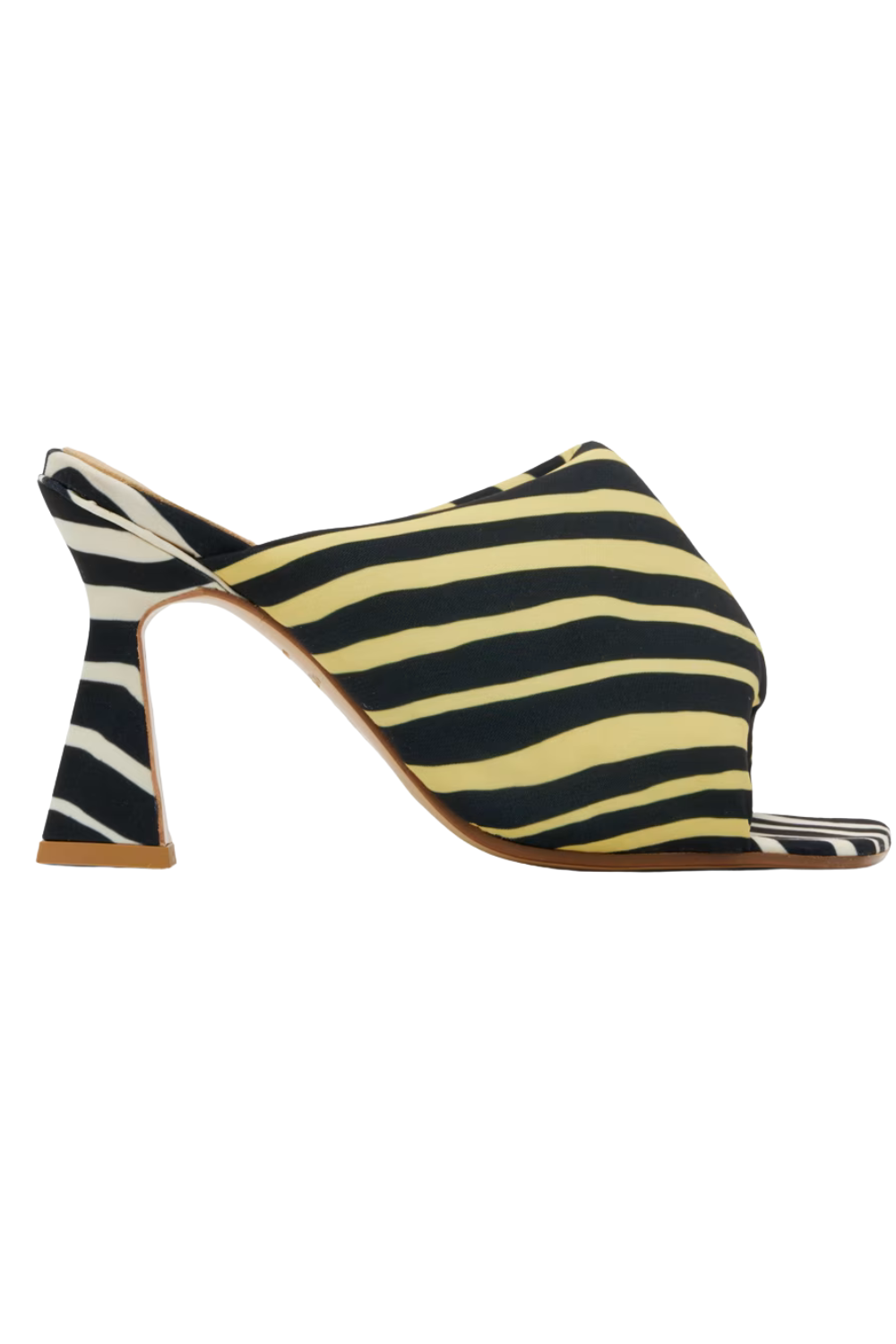 Yellow & Black Euan Heeled Sandals