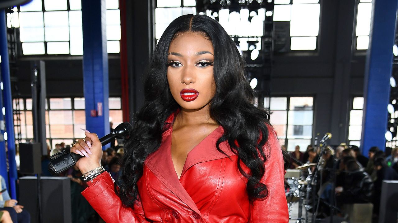 new york, new york february 11 megan thee stallion attends the coach 1941 fashion show during february 2020 new york fashion week on february 11, 2020 in new york city photo by dimitrios kambourisgetty images for nyfw the shows