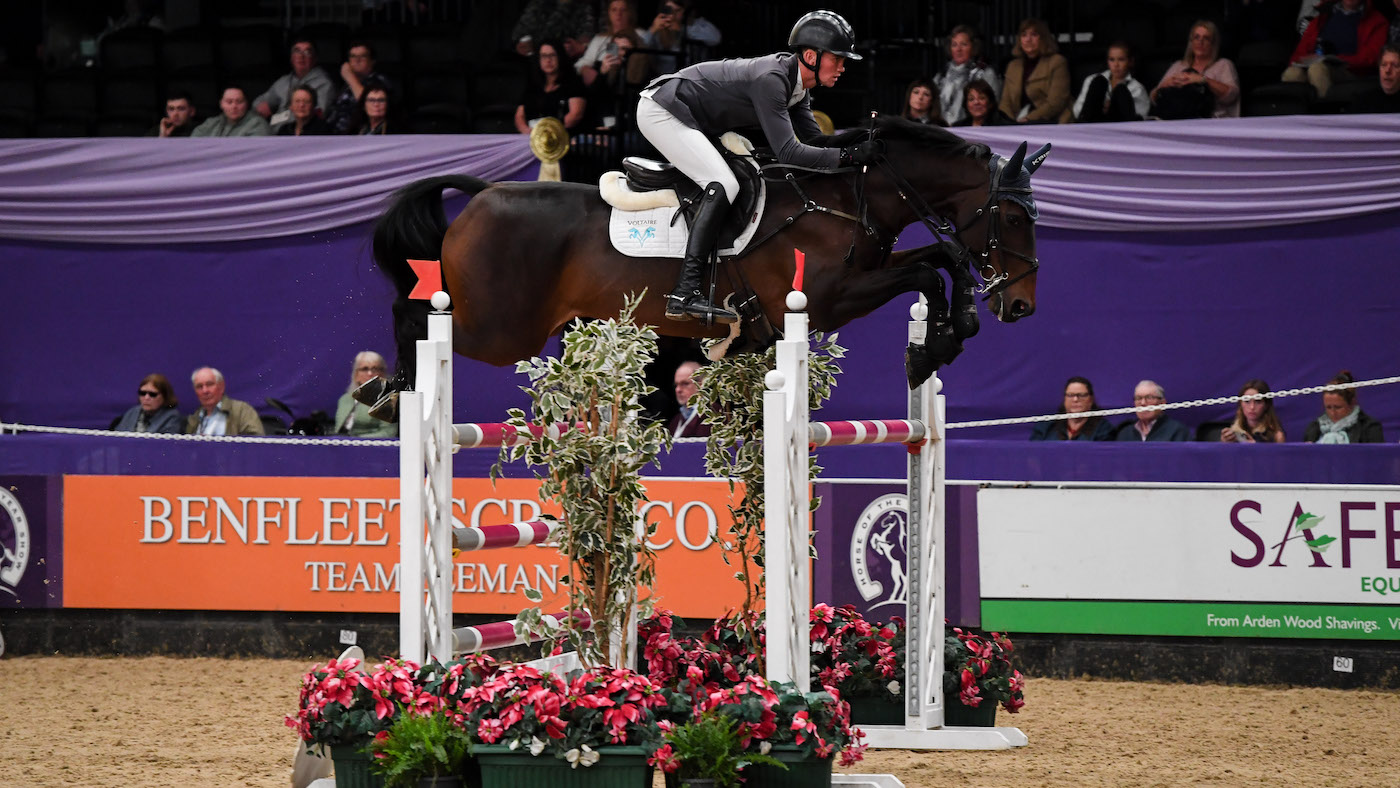 Olli Fletcher riding at HOYS 2022