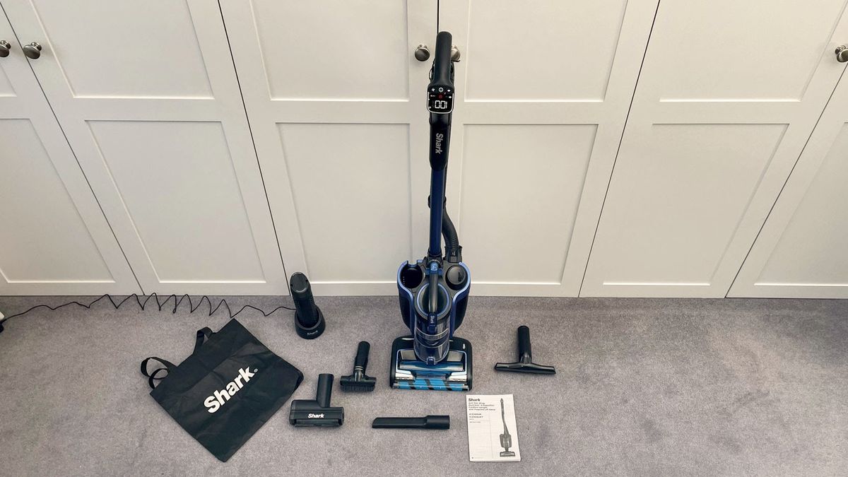 Shark Vertex Pro Cordless Vacuum being tested