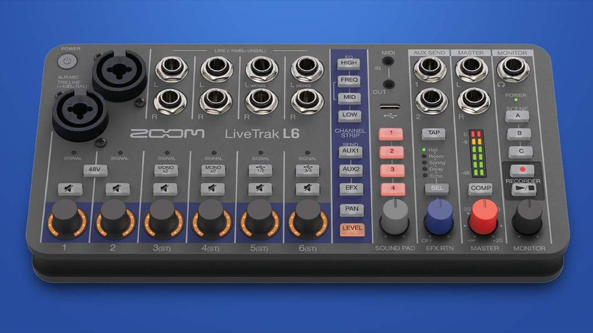 Zoom’s LiveTrak L6 could be the ideal portable mixer and recorder for