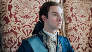 Louis sits on the throne in Marie Antoinette