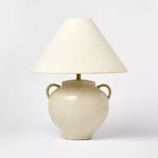 Ceramic Table Lamp with Handles