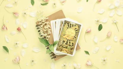 The Moon Tarot Card Gold Spiritual Fortune Telling Digital Art by