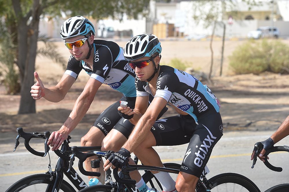 The Etixx boys give the thumbs up from Abu Dhabi