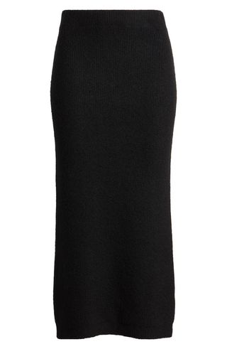 Rib Sweater Midi Skirt