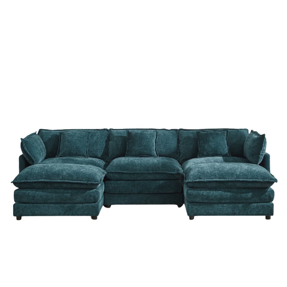 Teal modular sofa