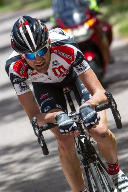 Phil Gaimon (Bissell) launched a solo attack towards the end.