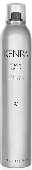 Kenra Professional, Kenra Professional Volume Spray 25 50% | Super Hold Finishing & Styling Hairspray | Flake-Free & Fast-Drying | Wind & Humidity Resistance | All Hair Types | 10 Oz