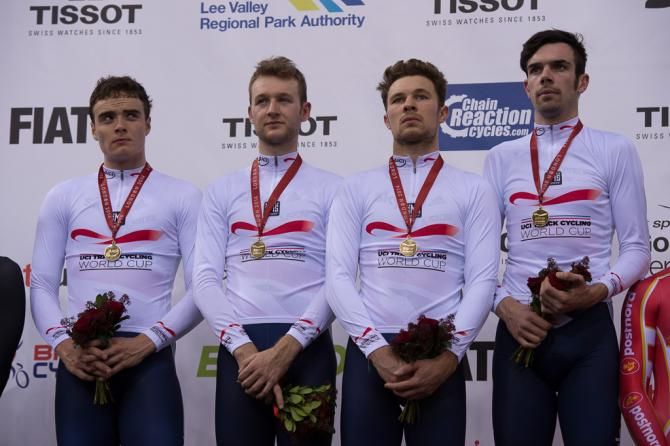 Great Britain take gold in the men's pursuit