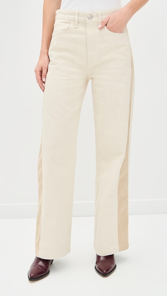 Rag &amp;amp; Bone Logan Spliced Wide Jeans