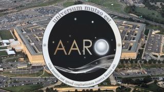 a seal reading "AARO" above the Pentagon