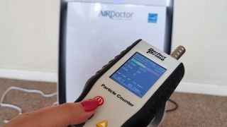 AirDoctor AD3500 being tested by our reviewer