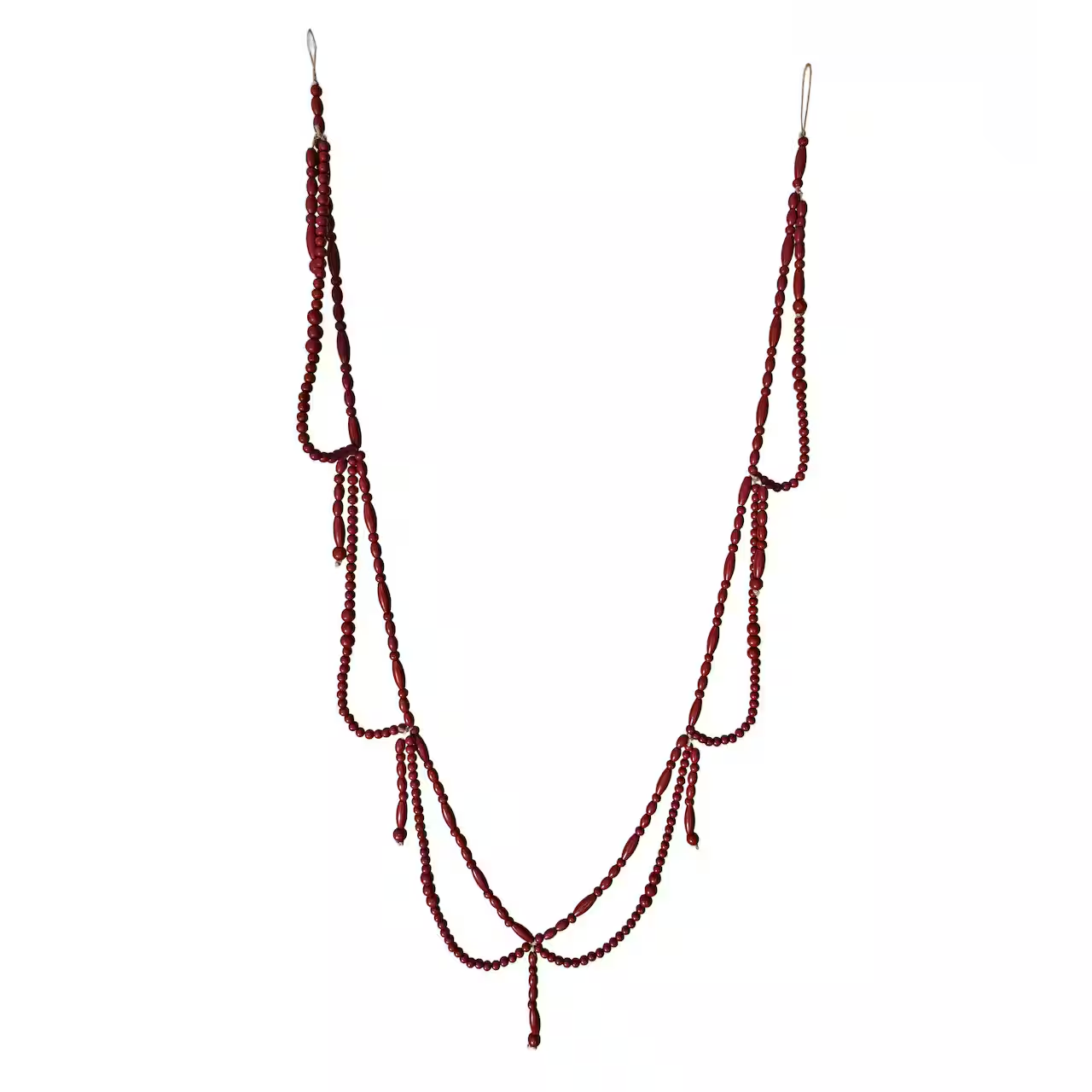 Ashland, Red Wood Beaded Garland