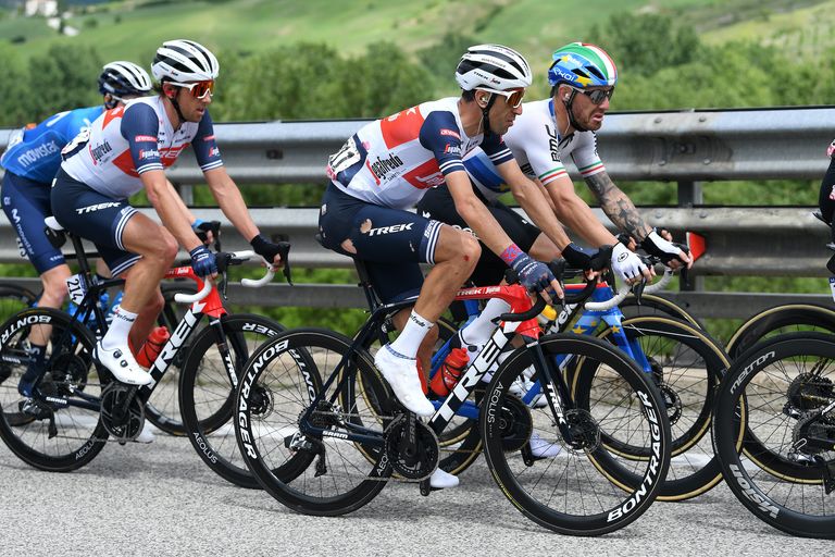 Vincenzo Nibali on stage eight of the 2021 Giro d'Italia