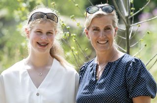 Sophie, Countess of Wessex with Lady Louise Windsor during a visit to The Wild Place Project at Bristol Zoo on July 23, 2019
