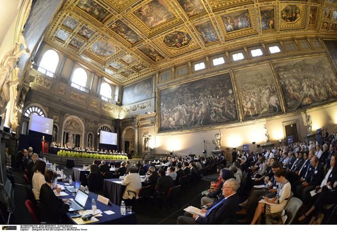 It was a packed house for the UCI Congress