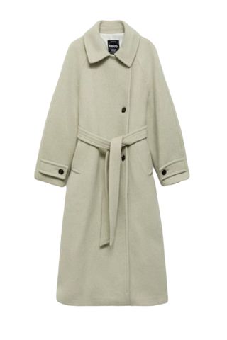 Woollen Coat With Belt - Women | Mango Usa