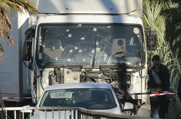 Truck used in Nice terrorist attack.