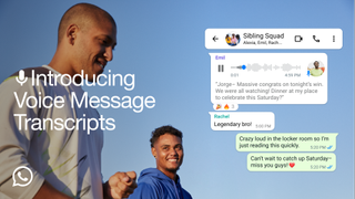 WhatsApp voice message transcripts