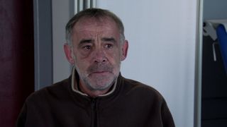 Kevin Webster looks anxious in Coronation Street.