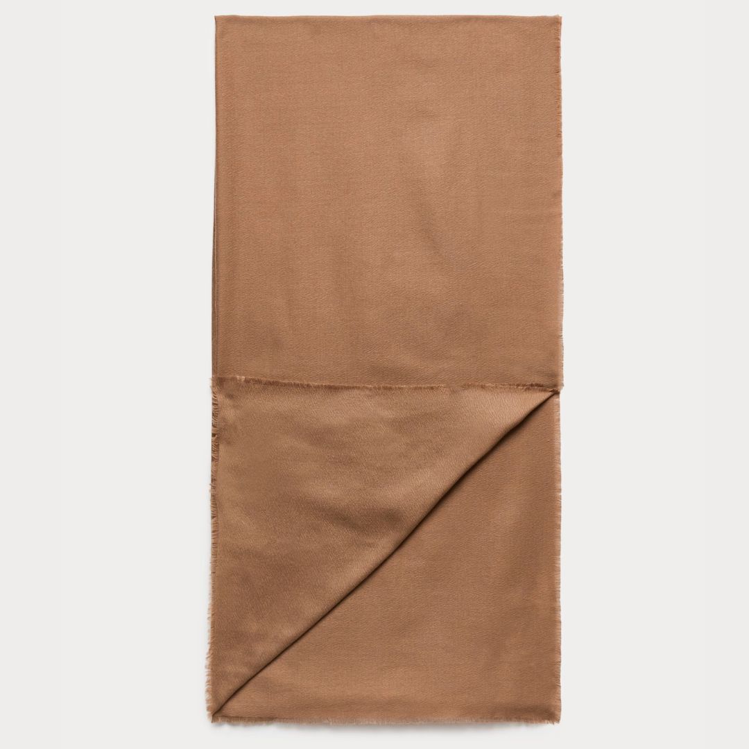 M&amp;amp;S Camel Plain Lightweight Scarf