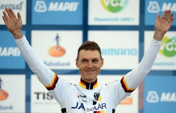 Time Trial winner Tony Martin (Germany) on the podium