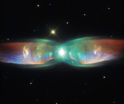 NASA Hubble Telescope captured new photos of the Twin Jet Nebula
