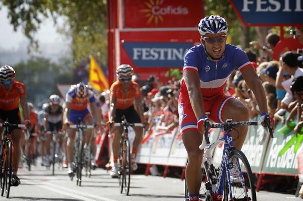 Nacer Bouhanni (FDJ-BigMat) comes in with another high finish