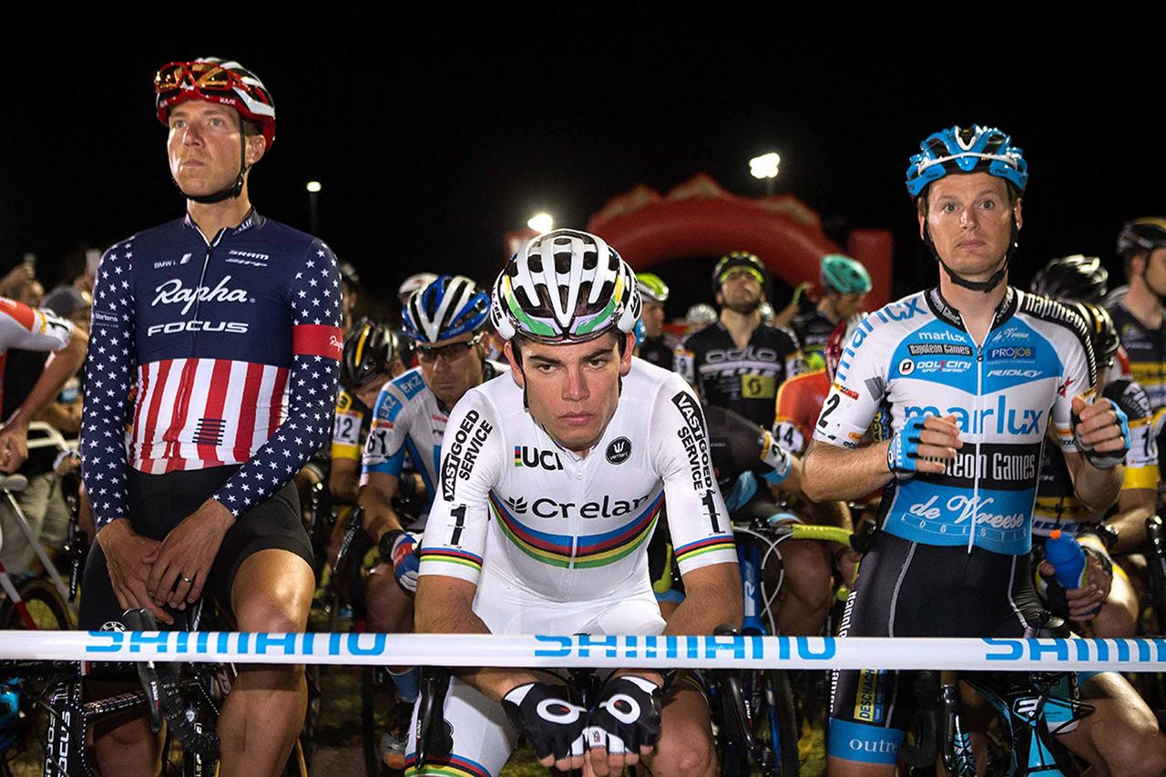 World champion Wout Van Aert at the start of CrossVegas.