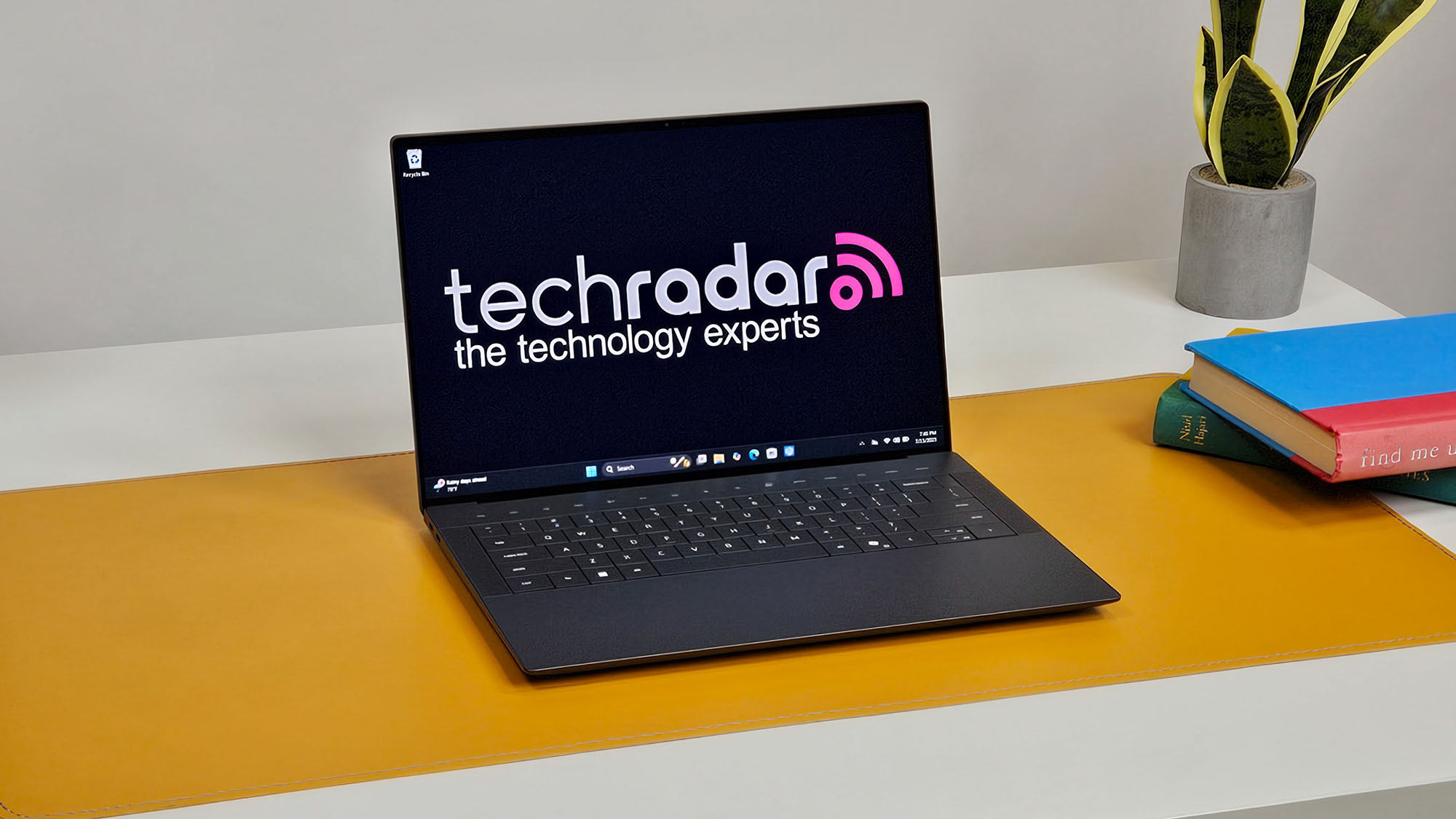 A Dell 14 Premium sitting on a desk