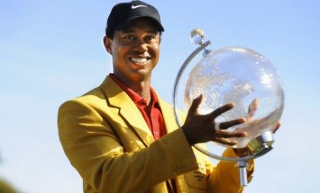 Tiger Woods wins the Australian Master&amp;#039;s in November 2009.