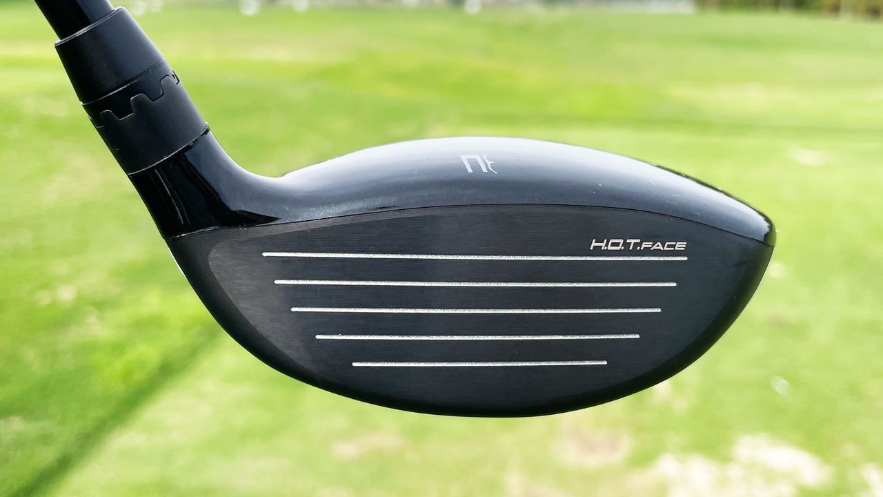 A detialed look at the H.O.T face on the Cobra Aerojet fairway wood