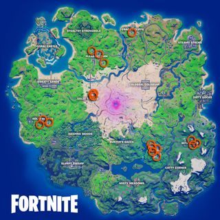 Fortnite Mailboxes locations map