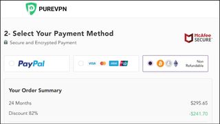 PureVPN Payments