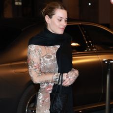 Camille Rowe spotted during the Bal D'Ete At The Musée Des Arts Décoratifs in Paris, France.