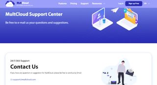 MultCloud review - MultCloud's support center webpage