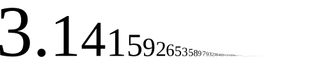 Pi, the mathmatical constant, is a never-ending irrational number. 