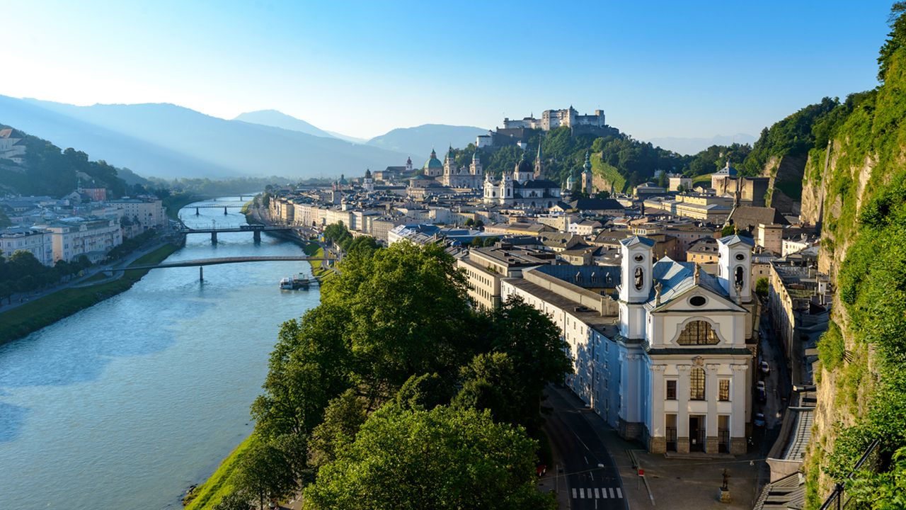 Blick &uuml;ber die Salzburger Altstadt vom M&ouml;nchsberg