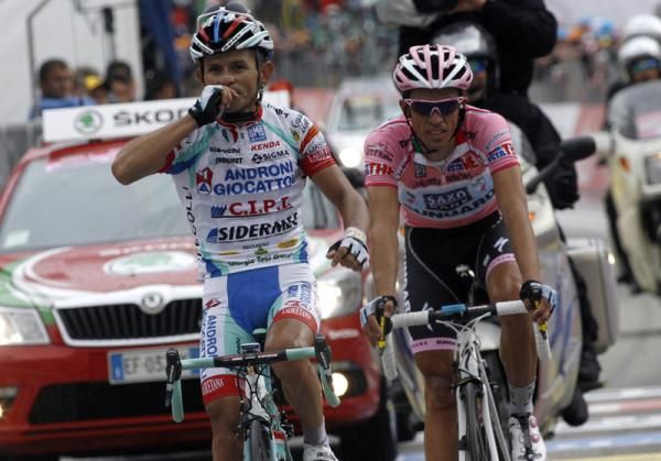 Jose Rujano (Androni) took the stage win